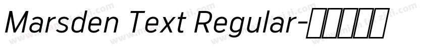 Marsden Text Regular字体转换